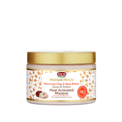 African Pride Moroccan Clay & Shea Butter Heat Activated Masque